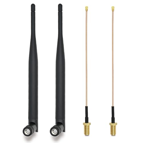 2 antenas de 868 MHz, omnidireccionales de 868 MHz, 3dBi SMA