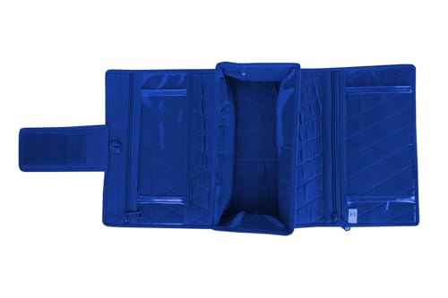 Image of Craft Folding Kit - Portable Soft Storage - Crafts, Sewing, & Quilting Organizer Royal Blue