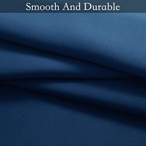 Image of SimpleHome Blue to Grey White Ombre Room Darkening Curtains 63 Inch | Curtains for Living Room,Light Blocking Thick Thermal Insulated Grommet Window Curtains Drapes for Bedroom, 2 Panels,42Wx63L