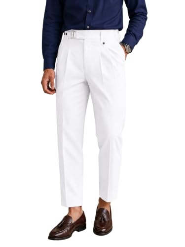 Image of TAGDO Men's Solid Colour Pant with Pocket || Casual Trosuer || Formal Trouser || Formal Slim Fit Pleated Pants for Men (2049)