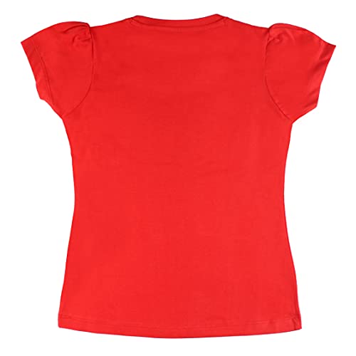 Image of Frozen Girls Round Neck Puff Sleeve T-Shirt