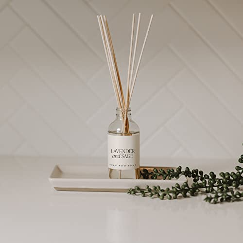 Image of Sweet Water Decor Lavender & Sage Reed Diffuser, 3.5 Fl Oz, 8 Reeds