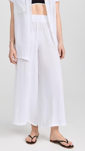 Women's Tallows Linen Wide Leg Pant Swimsuit Cover Up2