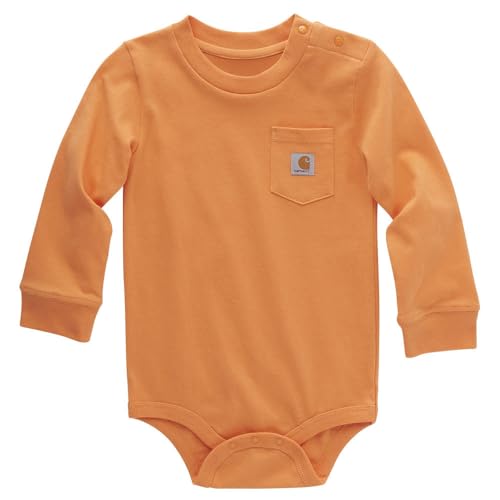Image of Carhartt unisex-baby Long-sleeve Pocket Bodysuit