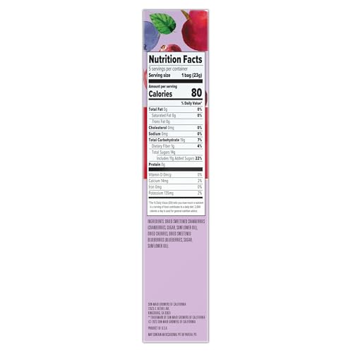 Image of Sun-Maid Farmstand Reserve Dried Mixed Berries - (5 Pack) 0.8 oz Snack Bag - Dried Fruit Snack for Natural Sweeteners