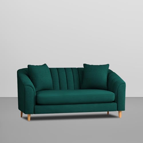 Image of Doraldo 2 Seater Sofa Set for Living Room (Pine) Premium Fabric Sofa