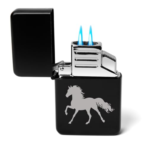 Encendedor antorcha dual negro