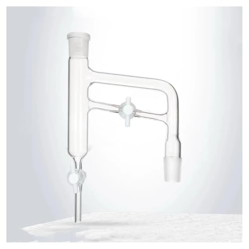 Séparateur verre de laboratoire à vanne en verre et piston PTFE