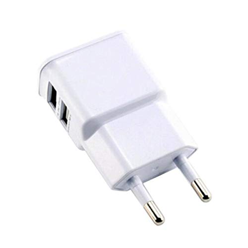 Diamoen 1A portátil 1000mAh Doble USB Cargador de Viaje rápido a Pared cúbica Mini Enchufe de CA Móvil Adaptador de Enchufe de la UE Cover