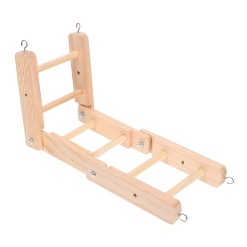 BESPORTBLE Foldable Parrot Ladder Bird Climbing for Cage Versatile Play Rack Perch for Parakeets and Cockatiels Easy Setup Storage