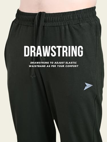 Image of FITINC Soft Cotton Joggers for Men | Regular Fit Summer Jogger for Gym, Running, Walking, Training with Zipper Pockets & Cuffed Ankles for Casual Outings