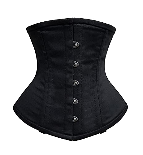 Luvsecretlingerie Heavy Duty 26 Double Steel Boned Waist Training Satin Underbust Tight Shaper Corset #8803