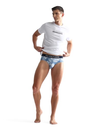 Image of U.S. Polo ASSN. Mens OEB03 Cotton Stretch Tie Dye Underwear Briefs - Pack of 1