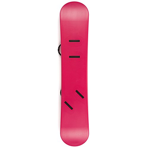 Lucky Bums Kids Boys Girls Youth Training Plastic Snowboard, 120cm, Pink (118.120PK)