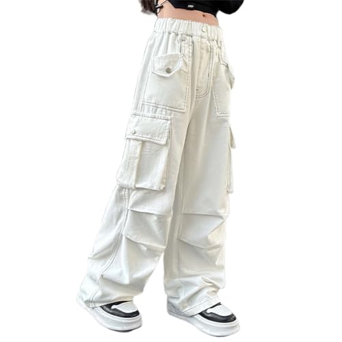 Girls Cargo Pants Casual Loose Fit Comfortable Stretchable Kids Trousers for Everyday Wear Durable Play Outfits