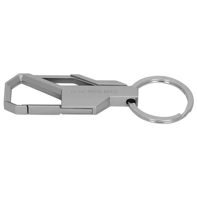 Image of Techpro Stainless Steel Keychain Heavy Duty For Men And Women, Silver