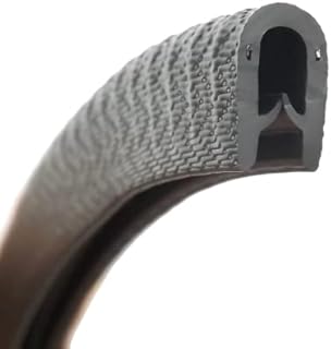 The Metal House Standard black rubber car edge protective trim 14mm x 8.5mm FITS 1mm - 3mm