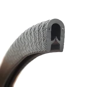 The Metal House Standard black rubber car edge protective trim 14mm x 8.5mm FITS 1mm – 3mm