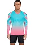 Raenseen Komplettes Torwart Outfit Für Herren Torwart Kleidungsstück Fußballtrikot Aufgestopftes Shirt T Shirt Kurz Hose Turnanzug Cyan L