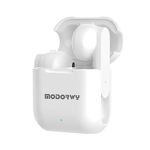 Image of Modorwy ME2103 TWS Earbuds with Pro+ Calling HD Mic | 48hrs Playtime | Deep Bass | Touch Control | IPX5 | Comfort Fit Ergonomic Design | Bluetooth 5.3v | Quick Connectivity | Type-C Fast Charging Port