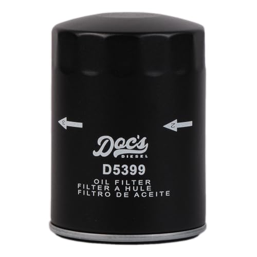 Doc's Diesel Oil Filter D5399 | Compatible with Chevrolet/GMC 6.6L Duramax 2500HD, 3500HD 2001-2019 | Replaces PF2232