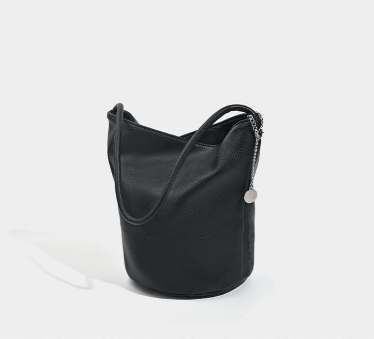 PU Leather Bucket Handbag – Magnetic Closure Shoulder Bag for Travel & Daily Use2