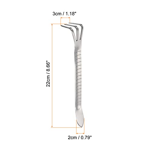 Rastrillo de raíz de acero inox 3 púas PATIKIL miniatura 2