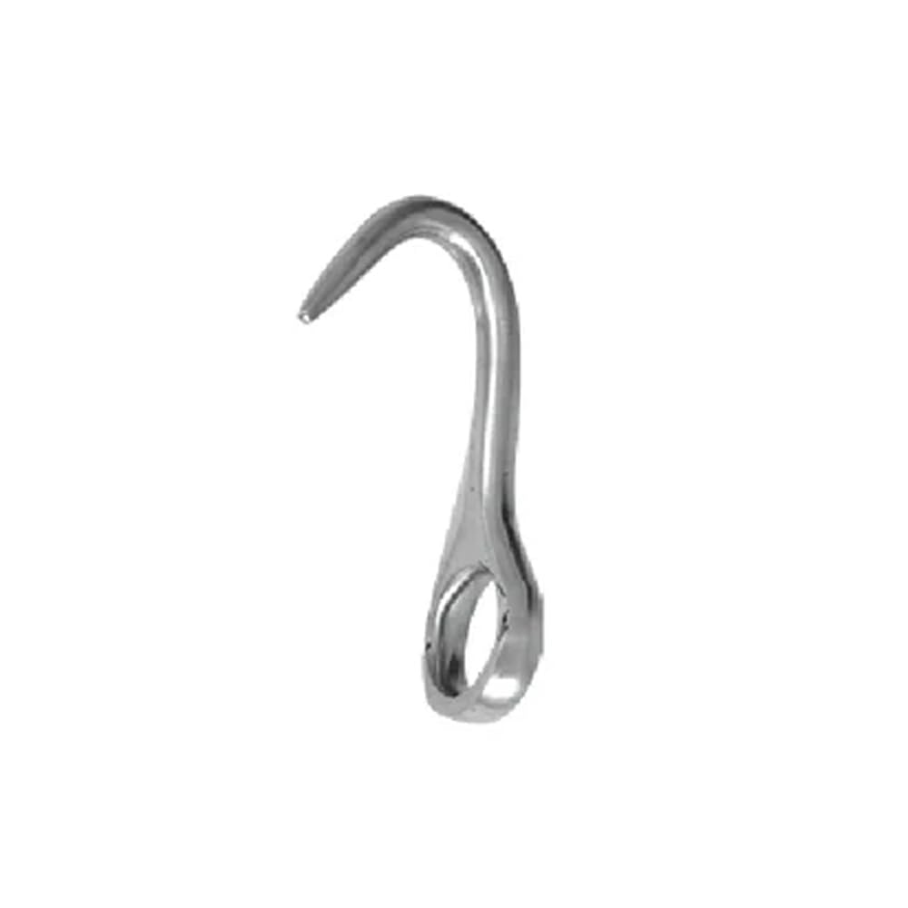 DrTail Osterag Eye Hook Blunt 2-Inch Premium Stainless Steel - Ideal for Veterinary Birthing Assistance - Surgical Tool - Obstetric Procedure Safe Animal Delivery Support - Birth Assistance Tool
