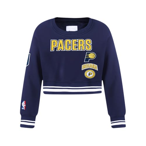 Image of Pro Standard Big Girls NBA Retro Classics Fleece Crewneck Sweatshirt