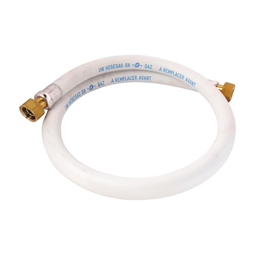 SOMATHERM FOR YOU, Flexible caoutchouc pour gaz naturel - Longueur 1 mètre - Durée de vie 10 ans - Raccords écrou tournant 15/21 - Idéal pour alimenter vos...