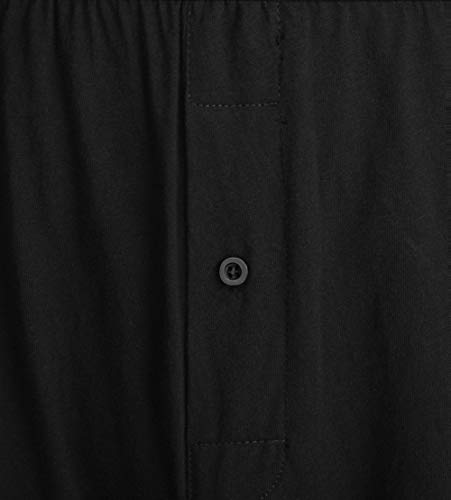 INNERSY Men's Boxers Shorts Loose Fit Button Open Fly Cotton Underwear Pack of 4