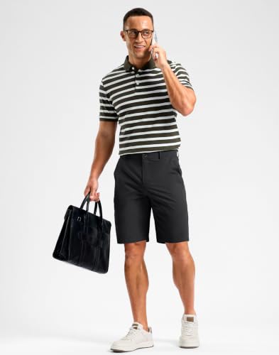 Image of Soothfeel Men's Casual Shorts 5 /7 /9 Inch Golf Dress Shorts for Men Flat Front Work Lightweight Quick Dry with 4 Pockets
