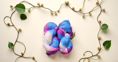 M.G ENTERPRISE Glow Knitting Yarn Wool, Flourish 200 GMS Woolen Crochet Yarn Thread. Best Used with Knitting Needles, Crochet Needles-XK Art-CJD