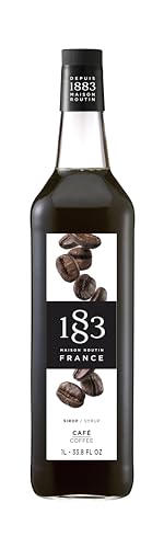 Image of 1883 Coffee Syrup - Flavored Syrup for Coffee, Cocktails, and Iced Beverages - Made in France | Premium Glass Bottle 1 Liter