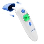 Berrcom Stirn-und Ohrthermometer Fieberthermometer Digitales Ohrthermometer Kontaktlos Infrarot Medizinisches Thermometer für Baby, Erwachsen mit Fieberalarm, Speicherfunktion