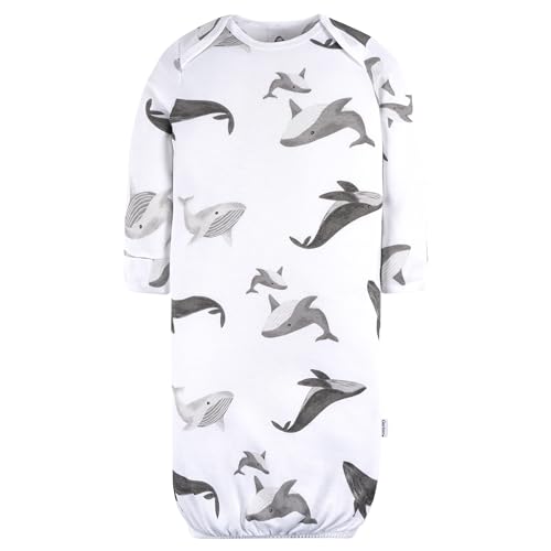 Image of Gerber Baby Girls Sleeper Gown 4-Pack Cotton Nightgown Set