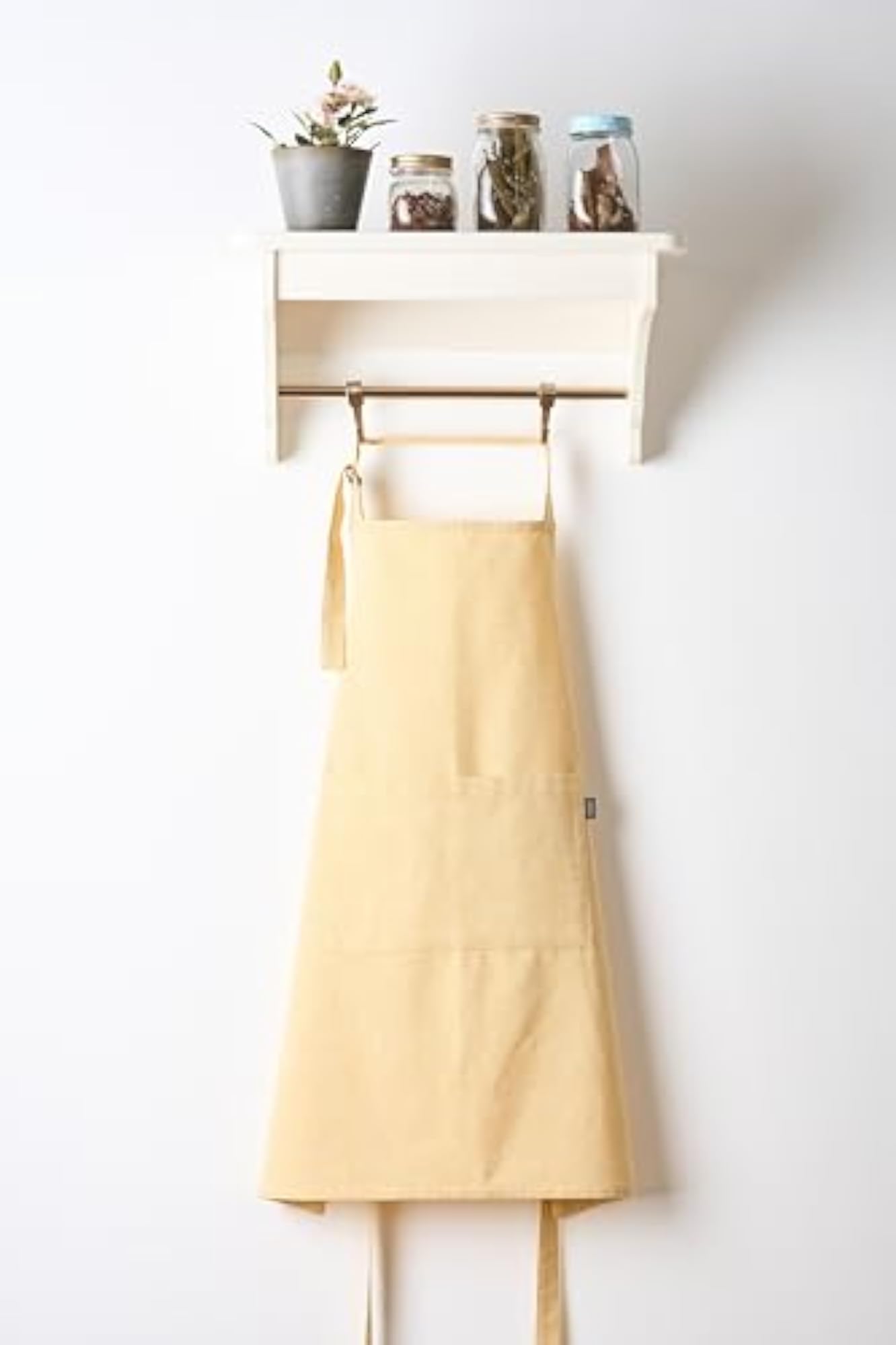 Cotton Kitchen Apron for Women & Men, Durable with Pocket