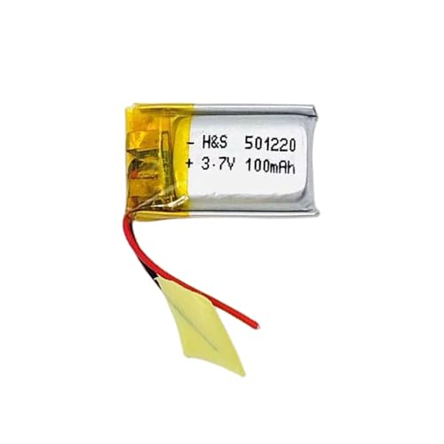 Batería de polímero de 3,7 V 80 mAh 501220 cable saliente con placa protectora para varios dispositivos electrónicos