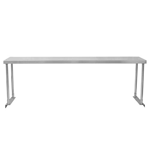 Sobremesa de Cocina Comercial de 304 Acero Inoxidable Estante de 1 Nivel Mesa de Catering Sólo para Preparación de Comida Industrial Capacidad 100kg por Estante 180x30x45cm Kit de Fijación Gratis