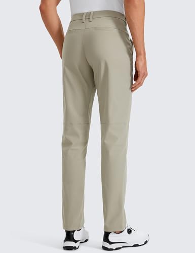 Image of CRZ YOGA All Day Comfy Golf Pants 28 inch /30 inch /32 inch /34 inch /36 inch | Decent Stretch, Wrinkle-Resistant, Casual, Slightly Tapered Leg, Flat Front, Pockets, Trousers for Men