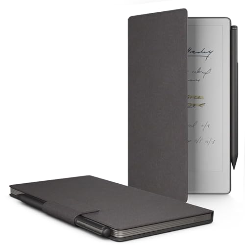 For reMarkable Paper Pro Move �P�[�X 7.3�C���` �yYANMONGI�z PU���U�[�f�� �y���z���_�[�t�� �I�[�g�E�F�C�N/�X���[�v�@�\ �J�o�[ ���^ �y�� �C�菝�h�~ �S�ʕی�^ �i�u���b�N�j