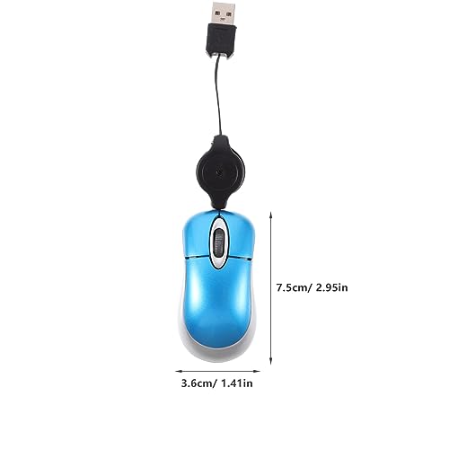 Ratón óptico mini OSALADI con cable retráctil y diseño ergonómico 2