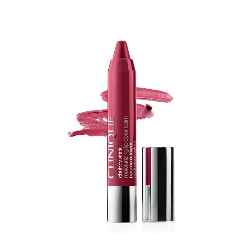 Clinique Chubby Stick Tinted Lip Colour Balm | With Shea Butter | Moisturizing + Hydrating | Natural-Looking Lip Tint, Super Strawberry