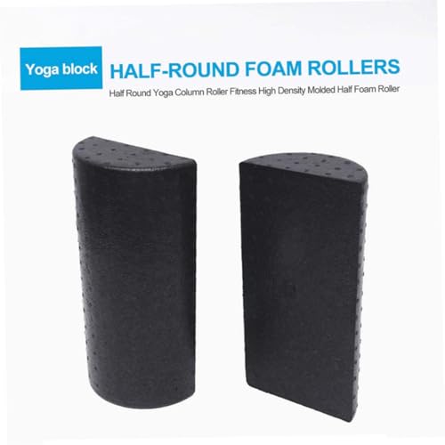 Fitness Foam Roller Half Round Foam Roller Yoga Foam Roller, Half Round Foam Roller Muscle Massager Muscle Roller para casa y gimnasio 30cm Negro miniatura 7
