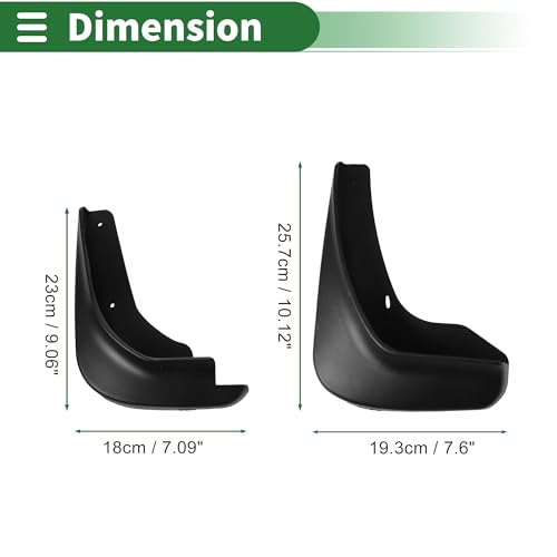 Image of Motoforti Mud Flaps Splash Guards Mud Guards for Buick Park Avenue 2008-2017 W /Mount Accessories