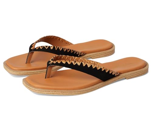 Seychelles Women's Fashion Flip-Flop, Black, 6