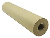 varivendo Papierrolle 50 m Natürliches Recyclingpapier zum Einpacken von Geschenken, Basteln, Stauen, Verpacken, Versenden, Paket Dekorpapier (300 mm x 50 m (1 Rolle))