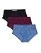 Produktbild Iris & Lilly Damen Hipster aus Mikrofaser, 3er-Pack, Mehrfarbig (Black/Blue/Purple), XXL, Label: XXL