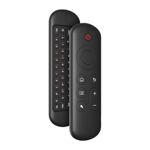 Fiorky M5 Fly Air Mouse Remote Control Rechargeble 2.4G+BT5.2 Mini Wireless Keyboard Flying Mouse Remote 7 Color Backlit Motion Sensing for Android TV Box PC
