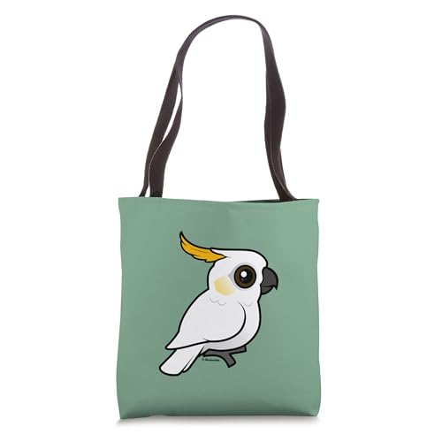 Cute Cartoon Yellow-crested Cockatoo Crest Relaxed Bird Tote Bag